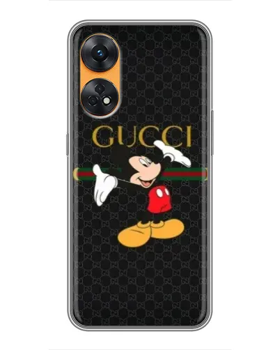 Чехол для OPPO Reno 8T с картинкой «Микки Маус Gucci» Чехол для OPPO Reno 8T с картинкой «Микки Маус Gucci»