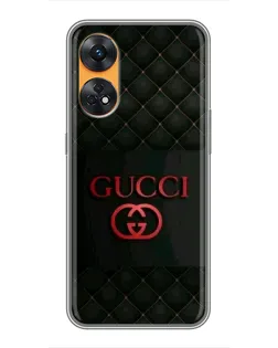 Чехол для OPPO Reno 8T с картинкой «Gucci — стеганый черный»