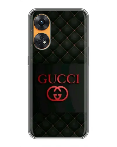 Чехол для OPPO Reno 8T с картинкой «Gucci — стеганый черный» Чехол для OPPO Reno 8T с картинкой «Gucci — стеганый черный»