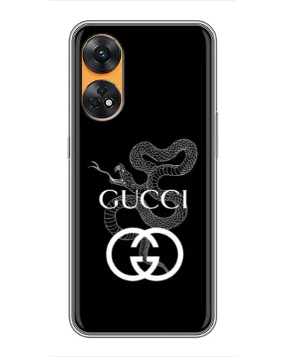 Чехол для OPPO Reno 8T с картинкой «Gucci — серебряная змея» Чехол для OPPO Reno 8T с картинкой «Gucci — серебряная змея»