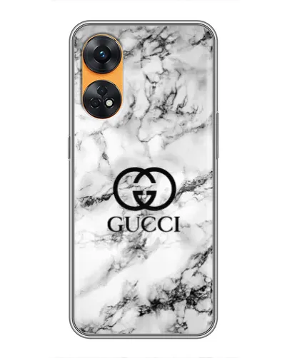 Чехол для OPPO Reno 8T с картинкой «Gucci — мраморный шик» Чехол для OPPO Reno 8T с картинкой «Gucci — мраморный шик»