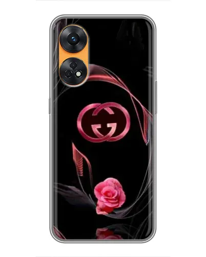Чехол для OPPO Reno 8T с картинкой «Gucci — неоновая роза» Чехол для OPPO Reno 8T с картинкой «Gucci — неоновая роза»