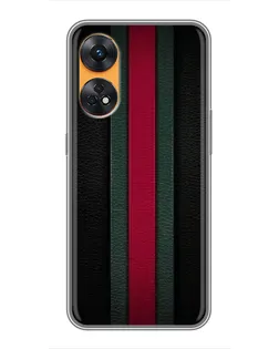 Чехол для OPPO Reno 8T с картинкой «Gucci — неоновая линия»