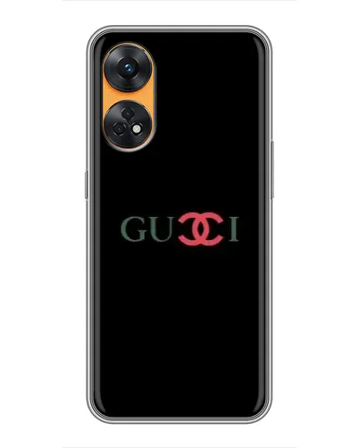 Чехол для OPPO Reno 8T с картинкой «Gucci — красный градиент» Чехол для OPPO Reno 8T с картинкой «Gucci — красный градиент»