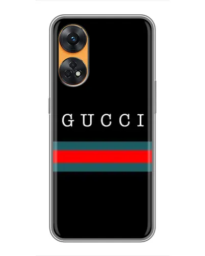 Чехол для OPPO Reno 8T с картинкой «Gucci — красный пояс» Чехол для OPPO Reno 8T с картинкой «Gucci — красный пояс»