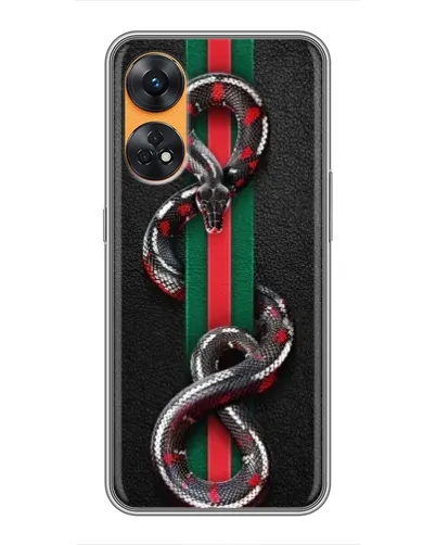 Чохол для OPPO Reno 8T з картинкою «Gucci — змія на смузі» Чохол для OPPO Reno 8T з картинкою «Gucci — змія на смузі»