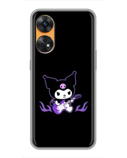 Чехол для OPPO Reno 8T с картинкой «Электрическая Kuromi»