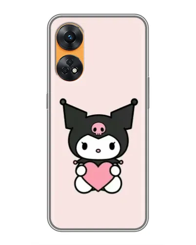 Чехол для OPPO Reno 8T с картинкой «Kuromi и сердце» Чехол для OPPO Reno 8T с картинкой «Kuromi и сердце»