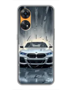 Чехол для OPPO Reno 8T с картинкой «BMW в свете фар»