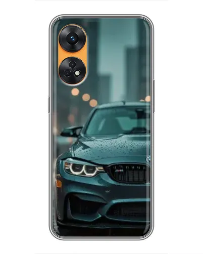 Чехол для OPPO Reno 8T с картинкой «BMW в огнях города» Чехол для OPPO Reno 8T с картинкой «BMW в огнях города»