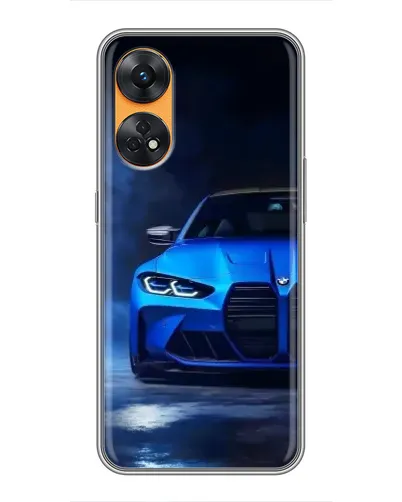 Чехол для OPPO Reno 8T с картинкой «Голубая BMW M4» Чехол для OPPO Reno 8T с картинкой «Голубая BMW M4»