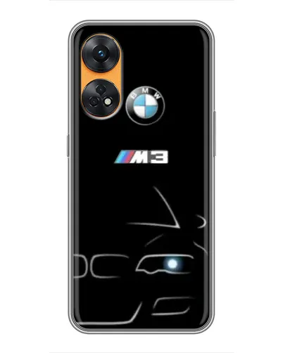 Чехол для OPPO Reno 8T с картинкой «Минималистичный принт BMW M3» Чехол для OPPO Reno 8T с картинкой «Минималистичный принт BMW M3»