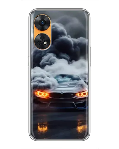 Чехол для OPPO Reno 8T с картинкой «BMW в дыму» Чехол для OPPO Reno 8T с картинкой «BMW в дыму»