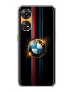 Чехол для OPPO Reno 8T с картинкой «BMW M-Power неон»