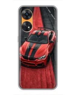 Чехол для OPPO Reno 8T с картинкой «BMW на красной дорожке»
