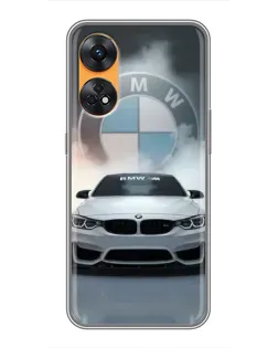 Чохол для OPPO Reno 8T з картинкою «BMW в білому диму» Чохол для OPPO Reno 8T з картинкою «BMW в білому диму»