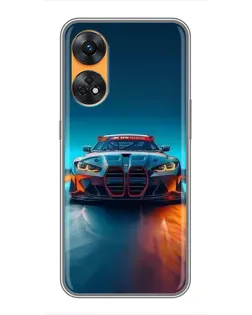 Чохол для OPPO Reno 8T з картинкою «BMW — вогні неону» Чохол для OPPO Reno 8T з картинкою «BMW — вогні неону»