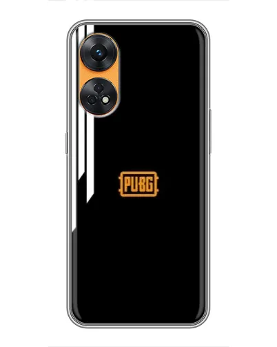 Чехол для OPPO Reno 8T с картинкой «PUBG — вертикальные линии»