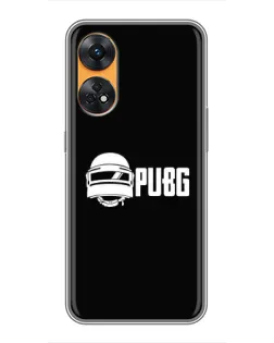Чехол для OPPO Reno 8T с картинкой «PUBG — классический лого»