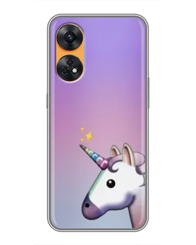 Чехол для OPPO Reno 8T с картинкой «Единорог градиент» Чехол для OPPO Reno 8T с картинкой «Единорог градиент»