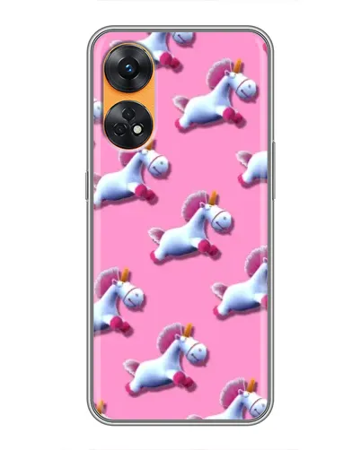 Чехол для OPPO Reno 8T с картинкой «Единороги на розовом» Чехол для OPPO Reno 8T с картинкой «Единороги на розовом»
