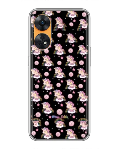 Чехол для OPPO Reno 8T с картинкой «Magic Unicorn паттерн» Чехол для OPPO Reno 8T с картинкой «Magic Unicorn паттерн»
