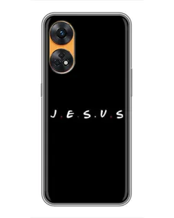 Чехол для OPPO Reno 8T с картинкой «Точки веры J.E.S.U.S.»