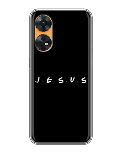 Чехол для OPPO Reno 8T с картинкой «Точки веры J.E.S.U.S.» Чехол для OPPO Reno 8T с картинкой «Точки веры J.E.S.U.S.»