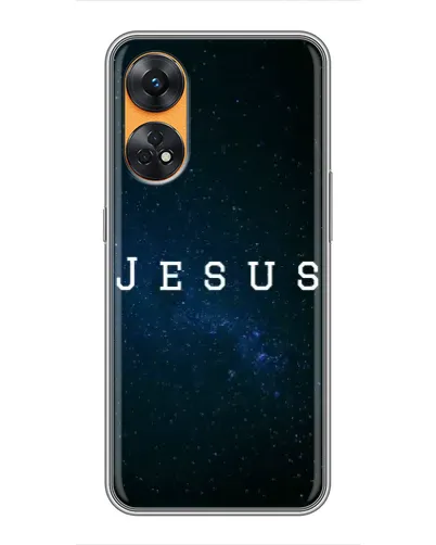 Чехол для OPPO Reno 8T с картинкой «Звездное небо Jesus» Чехол для OPPO Reno 8T с картинкой «Звездное небо Jesus»