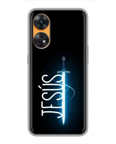 Чехол для OPPO Reno 8T с картинкой «Меч Духа Jesus» Чехол для OPPO Reno 8T с картинкой «Меч Духа Jesus»