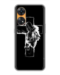 Чохол для OPPO Reno 8T з картинкою «Сяючий хрест Jesus»
