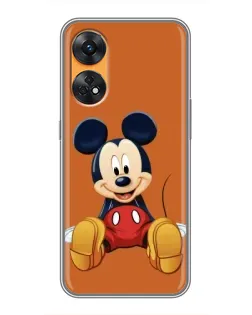 Чехол для OPPO Reno 8T с картинкой «Микки отдыхает»
