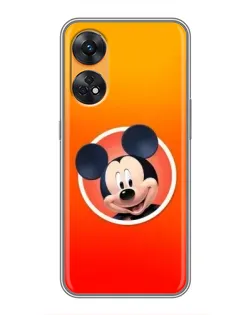 Чехол для OPPO Reno 8T с картинкой «Mickey в круге»