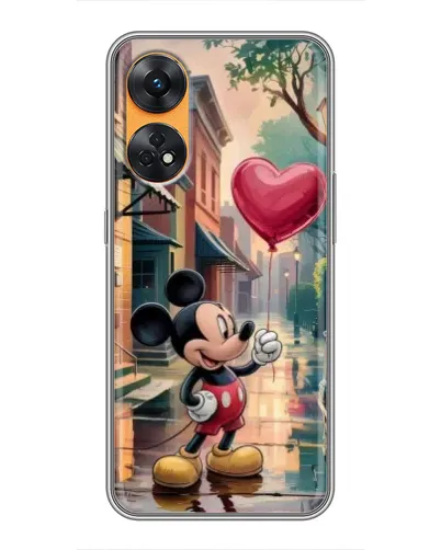 Чехол для OPPO Reno 8T с картинкой «Микки и шарик-сердце» Чехол для OPPO Reno 8T с картинкой «Микки и шарик-сердце»
