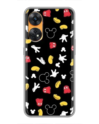 Чехол для OPPO Reno 8T с картинкой «Графический принт лапок» Чехол для OPPO Reno 8T с картинкой «Графический принт лапок»
