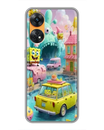 Чехол для OPPO Reno 8T с картинкой «Монстр-трак приключения»