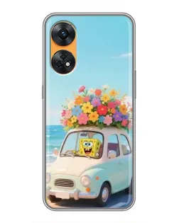 Чехол для OPPO Reno 8T с картинкой «Автомобильное путешествие»