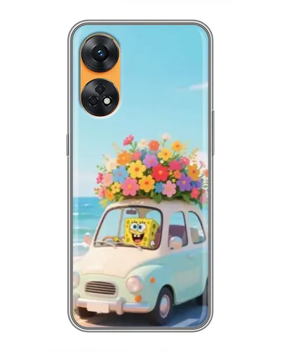 Чехол для OPPO Reno 8T с картинкой «Автомобильное путешествие»