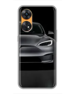 Чехол для OPPO Reno 8T с картинкой «Tesla Model S Look»