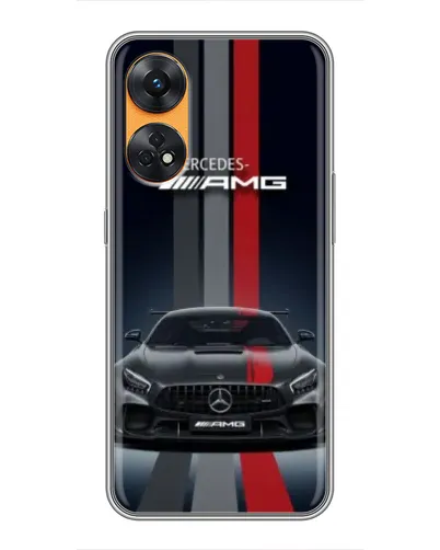 Чехол для OPPO Reno 8T с картинкой «Mercedes — белый карбон» Чехол для OPPO Reno 8T с картинкой «Mercedes — белый карбон»