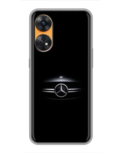 Чехол для OPPO Reno 8T с картинкой «Mercedes — абстрактные линии» Чехол для OPPO Reno 8T с картинкой «Mercedes — абстрактные линии»