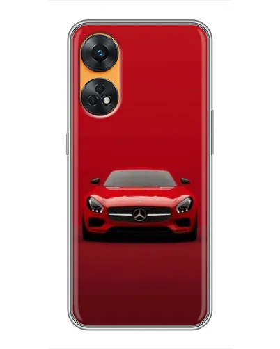 Чехол для OPPO Reno 8T с картинкой «Красный Mercedes AMG» Чехол для OPPO Reno 8T с картинкой «Красный Mercedes AMG»