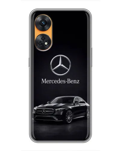 Чехол для OPPO Reno 8T с картинкой «Mercedes — решетка радиатора» Чехол для OPPO Reno 8T с картинкой «Mercedes — решетка радиатора»