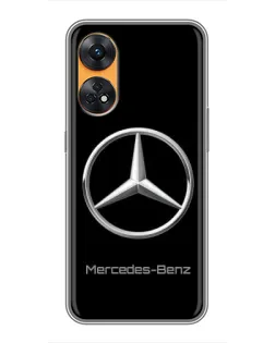 Чехол для OPPO Reno 8T с картинкой «Mercedes Silver Logo»