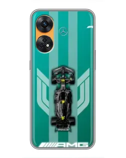 Чехол для OPPO Reno 8T с картинкой «Mercedes AMG Petronas»
