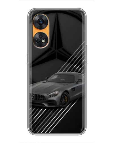 Чехол для OPPO Reno 8T с картинкой «Mercedes AMG — графика» Чехол для OPPO Reno 8T с картинкой «Mercedes AMG — графика»