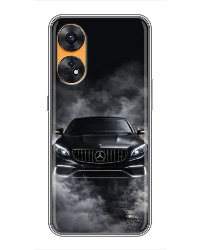 Чехол для OPPO Reno 8T с картинкой «Mercedes в дыму» Чехол для OPPO Reno 8T с картинкой «Mercedes в дыму»