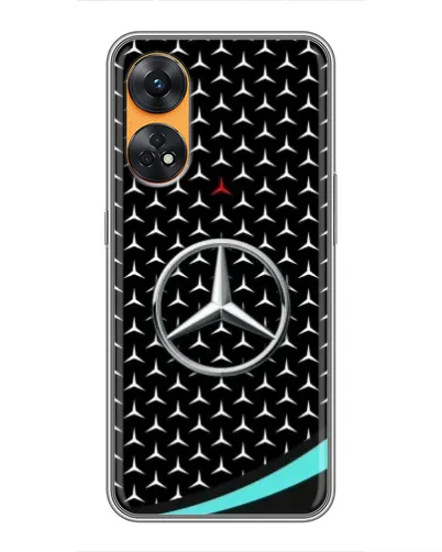 Чехол для OPPO Reno 8T с картинкой «Mercedes — бирюзовый акцент» Чехол для OPPO Reno 8T с картинкой «Mercedes — бирюзовый акцент»