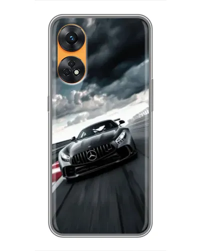 Чехол для OPPO Reno 8T с картинкой «Гоночный Mercedes AMG» Чехол для OPPO Reno 8T с картинкой «Гоночный Mercedes AMG»