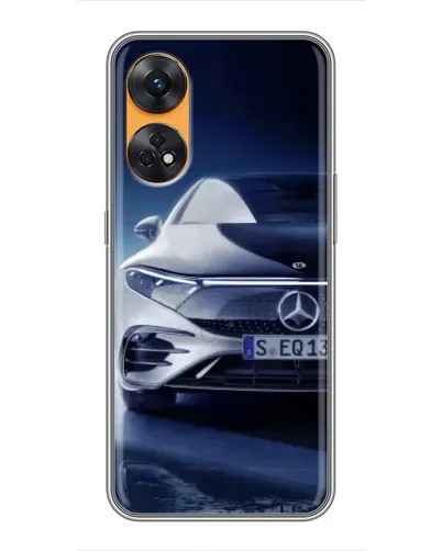 Чехол для OPPO Reno 8T с картинкой «Mercedes EQ — будущее» Чехол для OPPO Reno 8T с картинкой «Mercedes EQ — будущее»